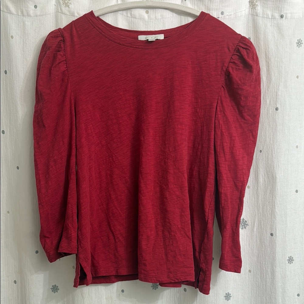 Anthro Eri + Ali Puff sleeve Tee